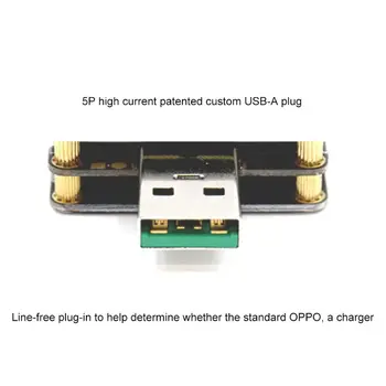 Atnaujintas WEB-U2 USB Testeris QC4.0+ PD3.0 2.0 PGS Greita Įkrovimo Protokolo Talpa nuolatinės SROVĖS matuoklis 4~24V 5A