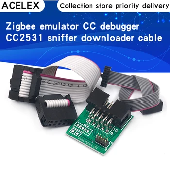 CC2531 Zigbee Emuliatorius CC-USB Derintuvas Programuotojas CC2540 CC2531 Sniffer su antena ir 