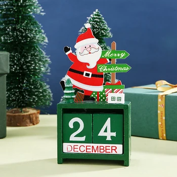 2021 Advento Kalendorių Kalėdų Dekoracijas Santa Claus Mediniai Ornamentu Kūrybos Rekvizitai Apdailos Atgalinės Atskaitos Kalendorius Pakabukas