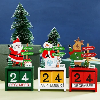 2021 Advento Kalendorių Kalėdų Dekoracijas Santa Claus Mediniai Ornamentu Kūrybos Rekvizitai Apdailos Atgalinės Atskaitos Kalendorius Pakabukas