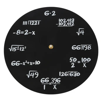 Matematikos Sieninis Laikrodis - Unikalus Sieninis Laikrodis - Kiekvieną Valandą, Pažymėtos Paprastą Matematinę Lygtį