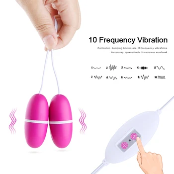 Kulka VibratorVibrating Makšties Stora Naudotis Šuolis Kiaušiniai Klitorio Stimuliatorius 10 Greičio Nuotolinio Valdymo Sekso Žaislai Moterims