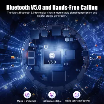 Bluetooth 5.0 laisvų Rankų įranga TWS Įkrovimo Lauke Belaidžių Ausinių Ausines 8D HD Stereo Surround Sound 