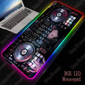 XGZ DJ Vertus Ratai RGB LED Didelės Pelės Mygtukai USB Laidinio Apšvietimo Žaidimų Žaidėjus Kilimėlis Klaviatūros Spalvinga Šviesos PC Pelės Kilimėlis