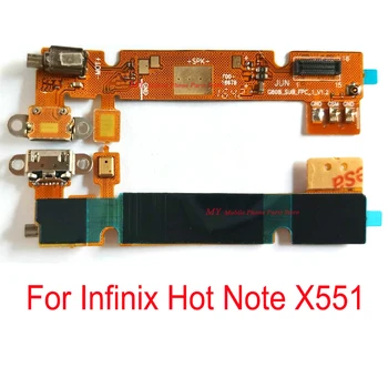5 VNT Naujas USB Įkrovimas Uosto Jungtį Valdybos Flex Kabelis Su Mikrofonu Flex Kabelis Infinix X551 Karšto Pastaba X551