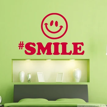 Kūrybos Šypsena Sienų Lipduko Vaikų kambarys Meno Aplikacijos kambarį miegamųjų Namo Apdaila Vinilo 