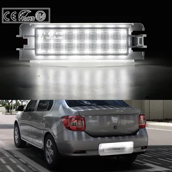 1 vnt LED Licenciją Plokštelės Šviesos Numerį Lempa Dacia Sandero II 2013-IKI 