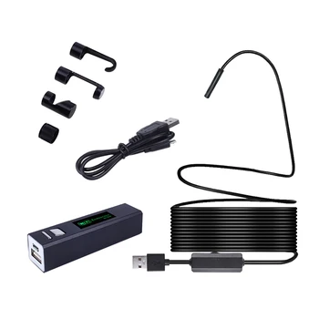 F150 wifi Endoskopą HD1200P Reguliuojamas 8pcs LED Šviesos su Wifi siųstuvu Vandeniui borescope 1m/2m/5m/10m minkštas sunku kabelis