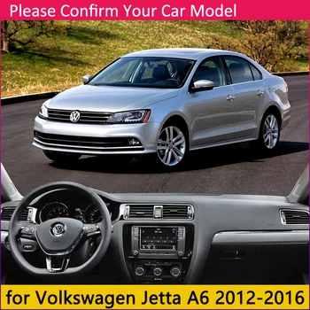 Volkswagen VW Jetta 6 A6 MK6 2012~2018 5C6 neslystantis prietaisų Skydelio Kilimėlis Padengti Trinkelėmis skėtį nuo saulės Dashmat Automobilių Reikmenys 2013