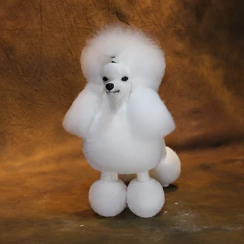 Nemokamas pristatymas Viliojimo Modelis Šuo visą bodywig Pudelis Continental Įrašą viso Kūno Kailis Baltas(perukas tik ne manekenas)
