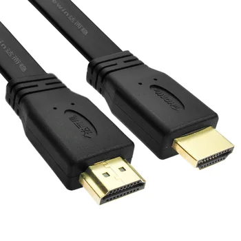 HD HDMI Kabelio linijų, Kompiuterių TV 3/5/10 metrų Aukso Padengtą Kištukas Male-Male HDMI 1.4 Kabelis Versija Butas linija 1080p 3D