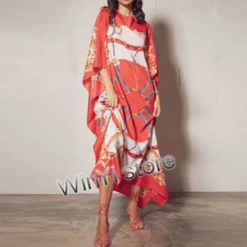 Suknelės Moterims 2020 Mados Dizaino Prarasti Suknelė Batwing Maxi Ilgas Femme Vestidos Vasarą, Rudenį Šalies Elegantiška Suknelė