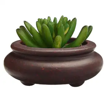 Keramikos Turas Kinijos Zisha Bonsai Puodą 5.7x2.5cm Sultingi Augalų Vazonai, Namų Dekoro