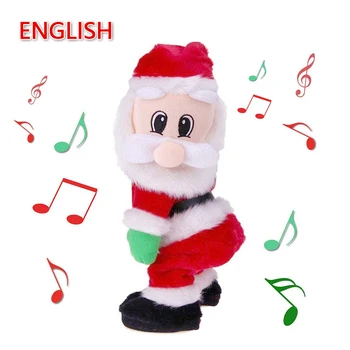 Kalėdų Elektros Muzikos, Šokių Kalėdų Senelio Lėlės Naujųjų Metų Dovana Žaislas Twerking Dainavimo Kalėdinė Dekoracija Namų Dekoro
