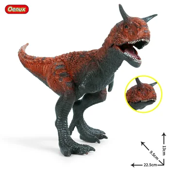 Oenux Naujas Juros periodo Dinozaurų Mėsėdžių Carnotaurus Burną Gali Atidaryti Veiksmų Skaičius, T-Rex PVC Kolekcijos Modelis Žaislai Vaikams Dovanų