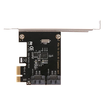 PCI-E ir PCI, kad SATA 3.0 Išplėtimo kortą su Laikikliu 2-Port SATA III 6Gbps Plėtra Adapter pci-e sata3 pcie sata 3 kortelės Minin