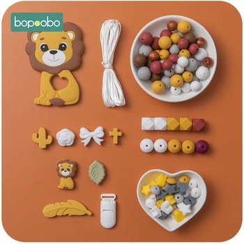 Bopoobo1Set Silikono Granulių BPA Free Maisto Klasės Kūdikių Teether 