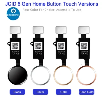 JC 6 Gen 3D pirštų Atspaudų Flex Cable for IPhone 7 8 Plus SE Grįžti Namo Mygtuką Black/White/Gold/ Rose Gold Namų Flex Asamblėja