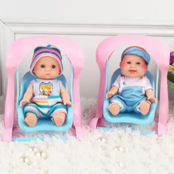 Modeliavimo Baby Doll 3D Kūrybos Cute Lėlės Žaisti Namuose Žaislas, Lėlė Vinilo Lėlės Vaiko Gimtadienio Dovana
