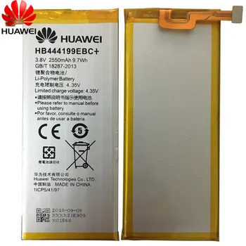 Hua Wei Originalus 2550mAh HB444199EBC Baterija Huawei Honor 4C C8818 CHM - CL00 CHM-TL00H CHM-UL00 chm-u01 G Play Mini