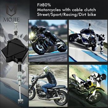 Motociklo CNC Aliuminio Stunt Sankabos Svirtį Lengvai Traukti Kabelių Sistema 
