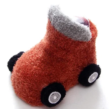 Nauja rudens/žiemos cartoon automobilių kūdikių kojinės, neslidžia klijai kūdikio bamblys kojinės šiltos kojinės