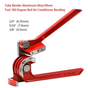 Raudona 180 Laipsnių Alkūnės Lenkimo Įrankis Vamzdžio Bender Mašina Aliuminio Lydinio Praktiškas Rankinis Vamzdžių 3 1. Darbo Taupymą Oro Kondicionierius