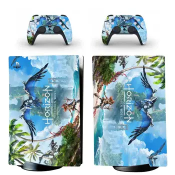 Horizontas 2 PS5 Digital Edition Odos Lipdukas, Decal Padengti 5 PlayStation Konsolės ir 2 Kontroleriai PS5 Odos, Vinilo Įklijos
