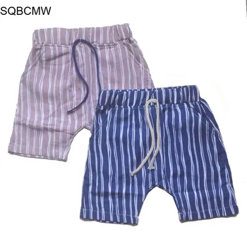 2020 Karšto Pardavimo Vaikai Kelnės Vaikams, Kelnės kūdikių berniukų vasaros paplūdimio laisvi šortai stripes medvilnė 90~130