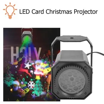 Kalėdų Modelio LED Lazerinis Projektorius Spalvinga Sukasi Etape Projektoriaus Šviesos DJ Disco Lempa KTV Šalis Vestuvių Juostoje Namuose