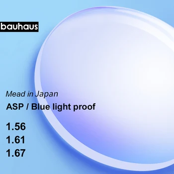 Japonija Anti-Mėlynos spalvos lęšiai Aukštas rodiklis Aspherical Trumparegystė/Toliaregystė Presbyopia Recepto Optinis Kompiuteris objektyvo Akis Protectio