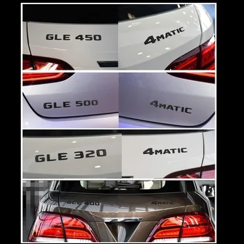 Juoda Plokščių 3D W176 W177 Emblema Lipdukas A45 A180 A200 A250 Auto Automobilis Raidžių šildomos Galinės Žvaigždės 4MATIC Emblema Mercedes Benz AMG