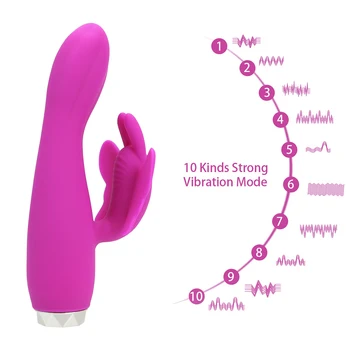 10 Greičio Drugelis Vibratorius G-taško Dildo Klitorio Stimuliatorius Massager Moterų Masturbator Sekso Žaislai Moterims, Suaugusiems