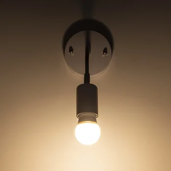 Reguliuojamas LED Sienos lempa 5W Modernus Miegamojo Lovos Skaitymo Studijų Knygą Lempa balta, Aukso, Sidabro Šviesos Kūno žarnos sienelių šviesos