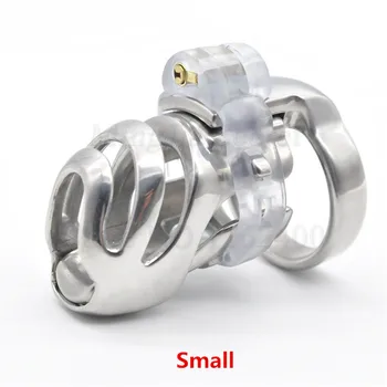 3D Dizaino, Nerūdijančio Plieno Vyrų Skaistybės įtaisą su Šuoliai Žiedas,Fiksavimo Gaidys Narve,Varpos Žiedai,BDSM Suaugusiųjų Sekso Žaislais Vyrams