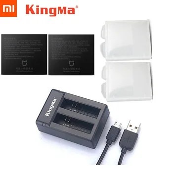 Originalus Mijia Baterija KingMa Originalus Dual Baterijų Įkroviklio / Įkrovimo Atveju Xiaomi Mijia 4K Mini Veiksmo Kamera Priedai