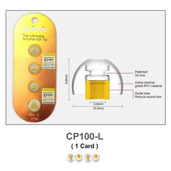 DUNU SpinFit CP100 CP800 CP220 CP230 CP240 In-ear Ausinės Eartip Patentuota Silikono Eartips 1 pora( 2vnt ) už DK3001 TITAN 5