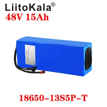 LiitoKala 48V 15Ah 18650 E-bike baterija li jonų baterija dviračių dingti konversijos rinkinys bafang 1000W XT60 plug 54.6 V Kroviklis