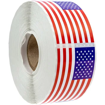250 Vnt amerikos vėliavos lipdukas, etikečių vestuves įmonės apdaila mokymo kanceliarinės prekės lipdukas jav lipdukai roll