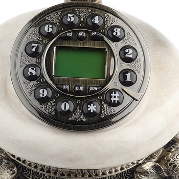 Europos Senovinių Telefono Sukamasis Perjungiklis Dizaino Retro Fiksuotojo ryšio Telefono Corded Telefono Vintage Telefono FSK/DTMF Skambintojo ID Namų