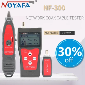 NOFAYA NF-300 Lan testeris RJ45 LCD kabelių testeris Tinklo stebėjimo vielos tracker be triukšmo Anti-Trukdžių NF_300