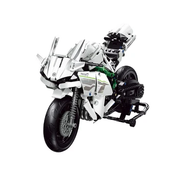 2020 m. naujų biuro įranga Motociklų Modeliai Plytų Ninja H2R H2-R Klasikinis motociklas Blokai Lenktynių Žaislas Vaikams Dovanų