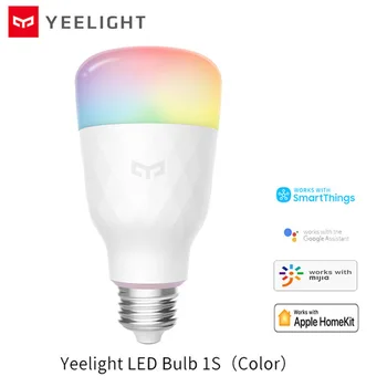 Originalus Yeelight E27 LED Lemputės Smart Spalvinga 10W Citrinos 800 Liumenų WiFi Xiomi Smart Lemputė Mi Home App anglų Ultralow Galia