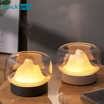 Kūrybos Namuose Aromaterapinis Difuzorius Ultragarsinis Oro Drėkintuvas Miegamojo Naktį LED Lempos eterinis Aliejus Difuzoriaus šalto Rūko Maker