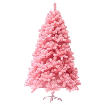Rožinės spalvos Mini eglutę, Flocking Kedro Dirbtiniais Festivalis Vestuvių Kalėdų Eglutės papuošalus 30CM, 45CM 60CM