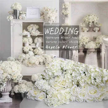 11pcs/daug Nuostabi, spalvinga dekoratyvinių gėlių, vestuvių grupė prabanga dirbtinis Hydrangea 