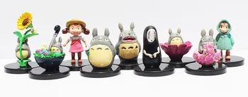 9pcs/Daug Mano Kaimynas Totoro Ne Veido Paveikslas Žaislai PVC Lėlė, Vaikams, Dovanų Nemokamas Pristatymas