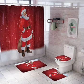 Linksmų Kalėdų Dekoracijas Navidad Gimdymo 2020 Naujųjų Metų 2021 Kalėdų Papuošalai Kalėdų Senelis Tualeto Dangčio 3D Vonios kambarys, Namų Dekoro