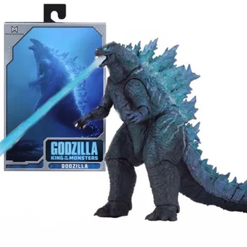 Bandai Bule Godzilla Pav Filmą Gyvūnų Dinozaurų Žaislai Branduolinės Jet Energijos Versija Monstras 18CM PVC Mobiliojo Modelį, Vaikai Dovanų Figma
