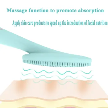 Silicio veido valymas ultragarsinis veido sonic valymo odos priežiūros mini electric veido valymas, veido masažas plauti brush tool